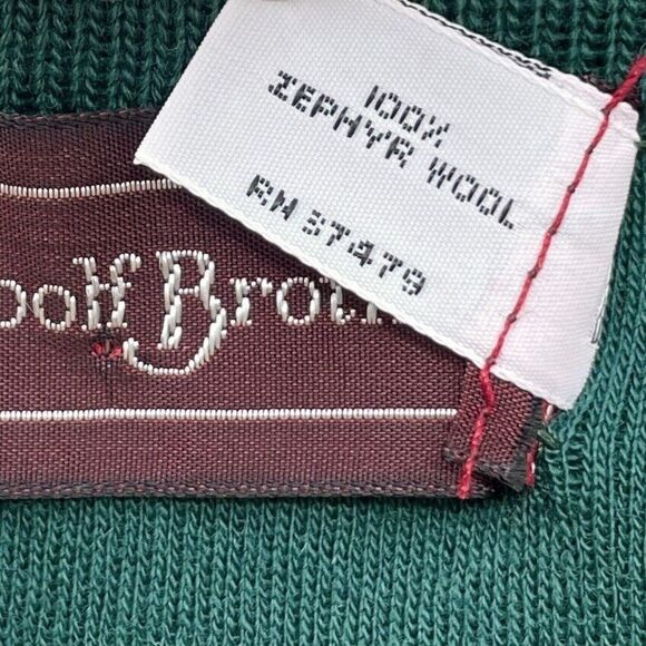 Woolf Brothers Men's 100% WOOL V-Neck Sweater XL - Picture 5 of 6